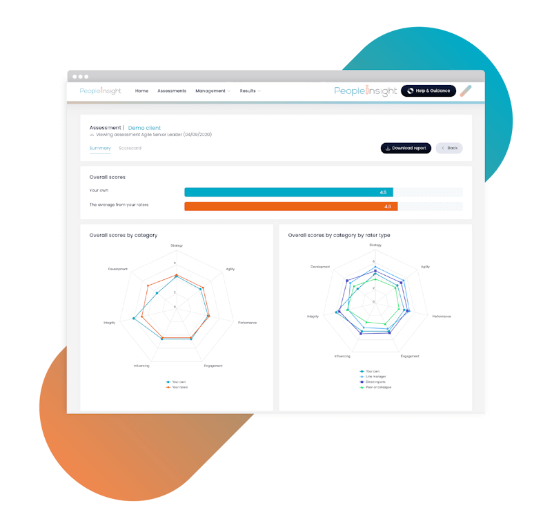 report mockup with connector