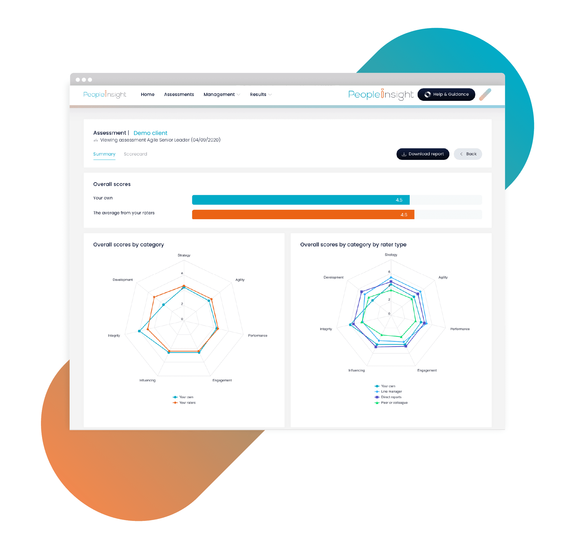 report mockup with connector