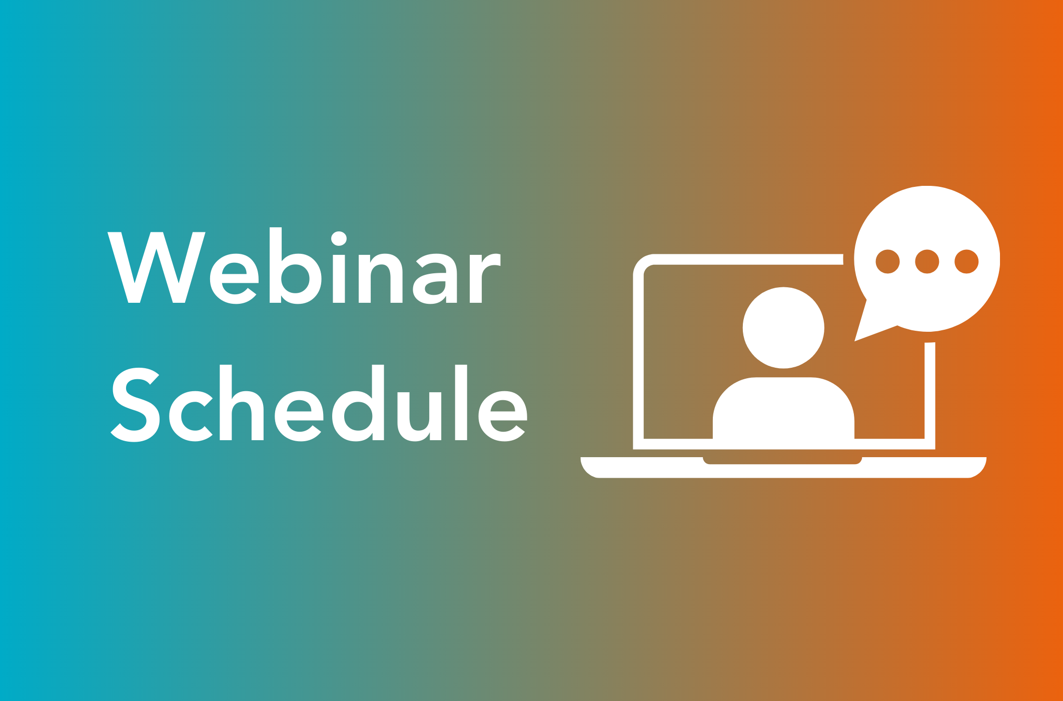 webinar schedule